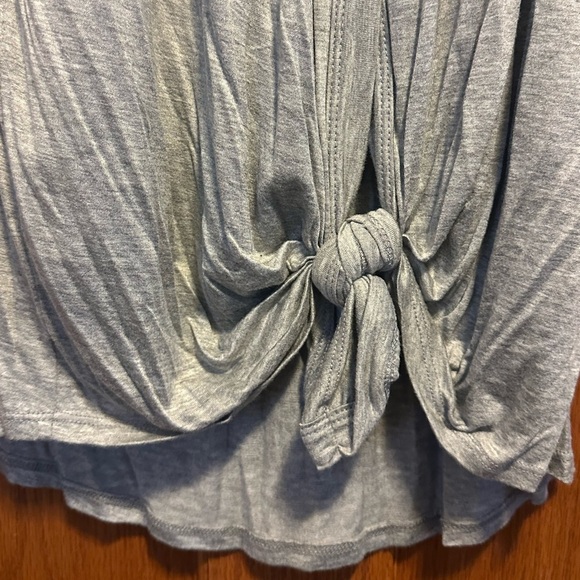 Gray Off-Shoulder Women's Top - Picture 5 of 6
